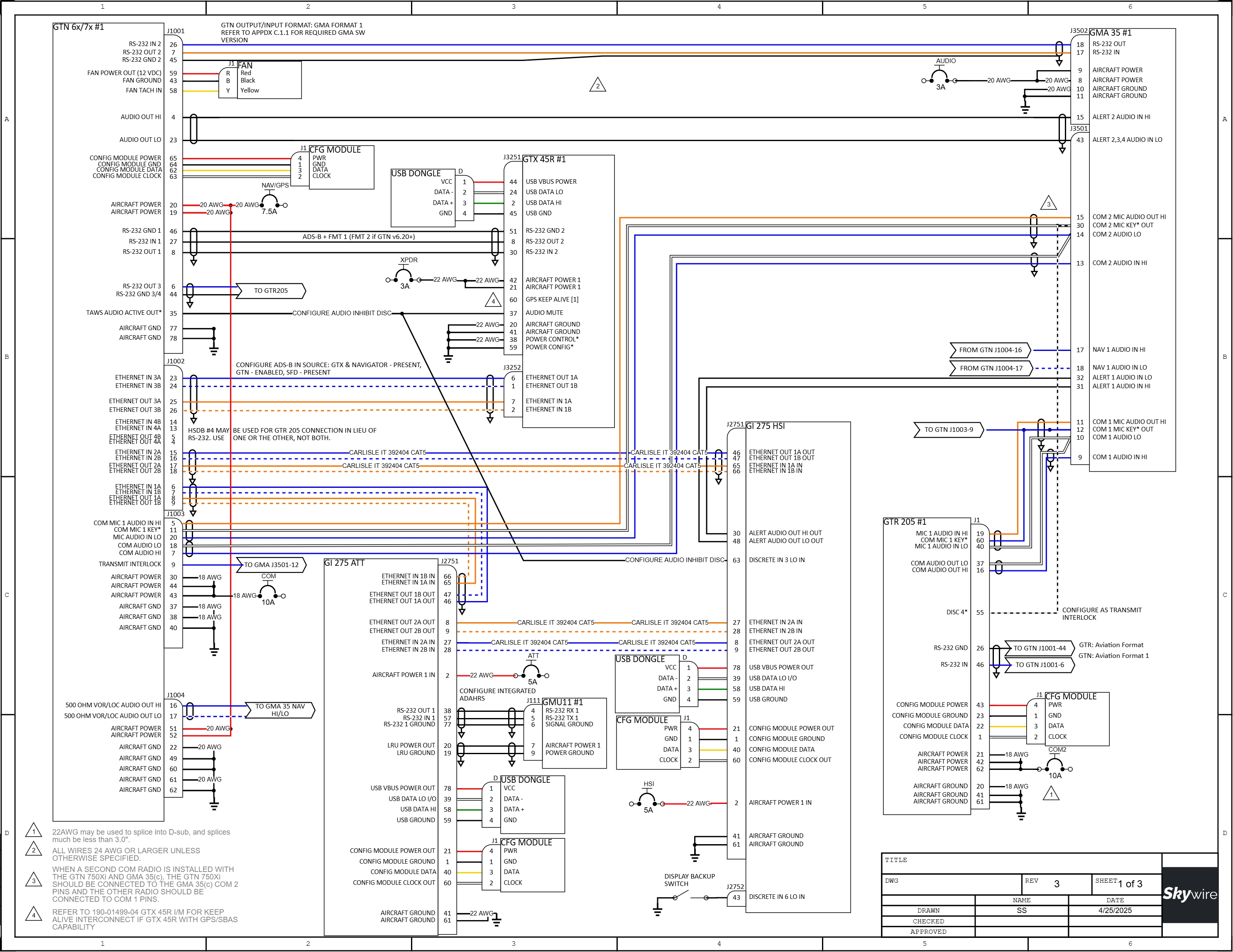 Avionics Wiring Diagram